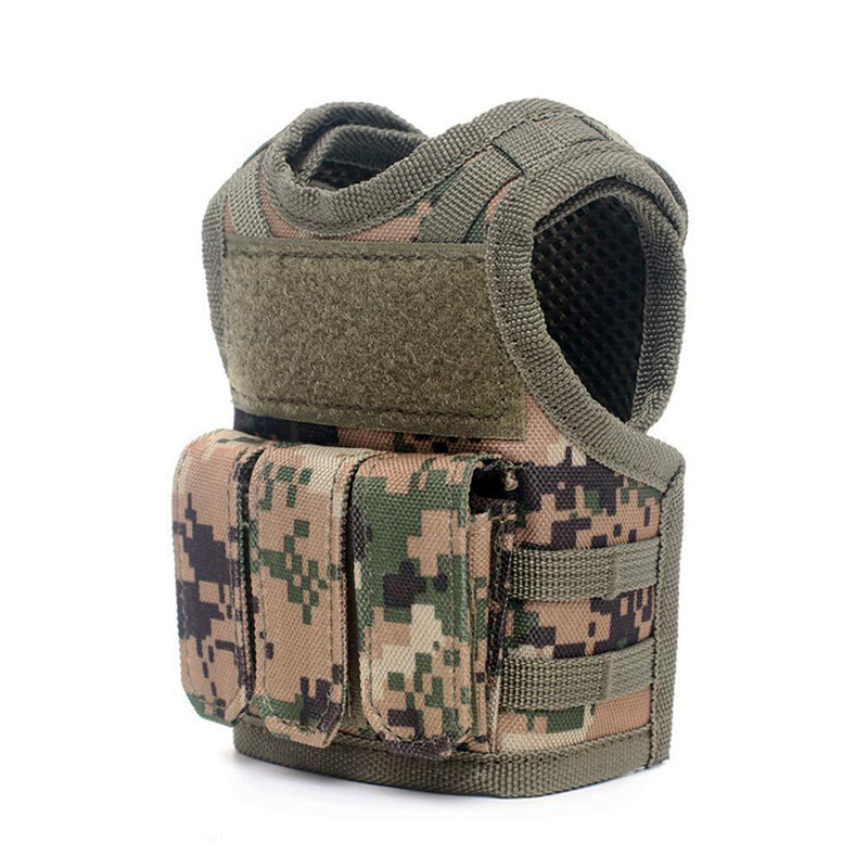 Mege Brand Unique Novelty Mini Tactical Bottle Vest Camouflage Military Army Decoration Toy Molle system Male Gift Dropshipping