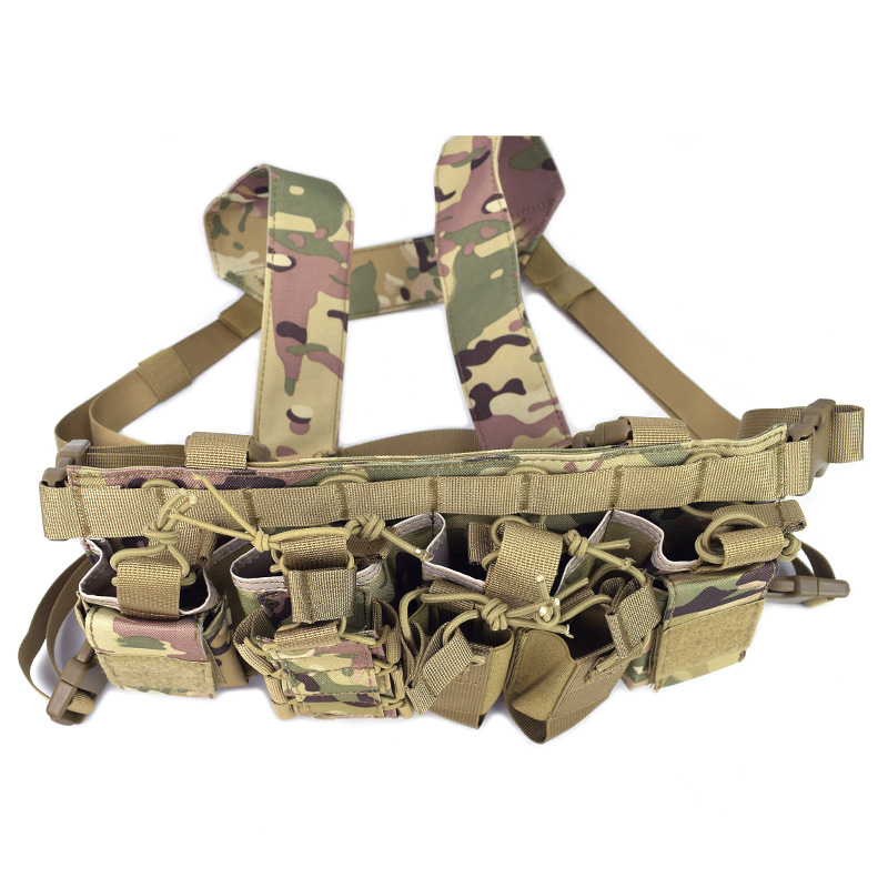 Mege Tactical Vest Airsoft Military Gear Men Waist Pack Magazine Pouch Holster Molle System Swat CS Match Wargame TCM Chest Rig