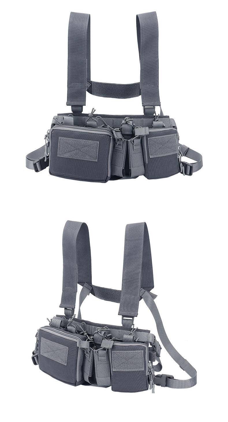 Mege Tactical Vest Airsoft Military Gear Men Waist Pack Magazine Pouch Holster Molle System Swat CS Match Wargame TCM Chest Rig