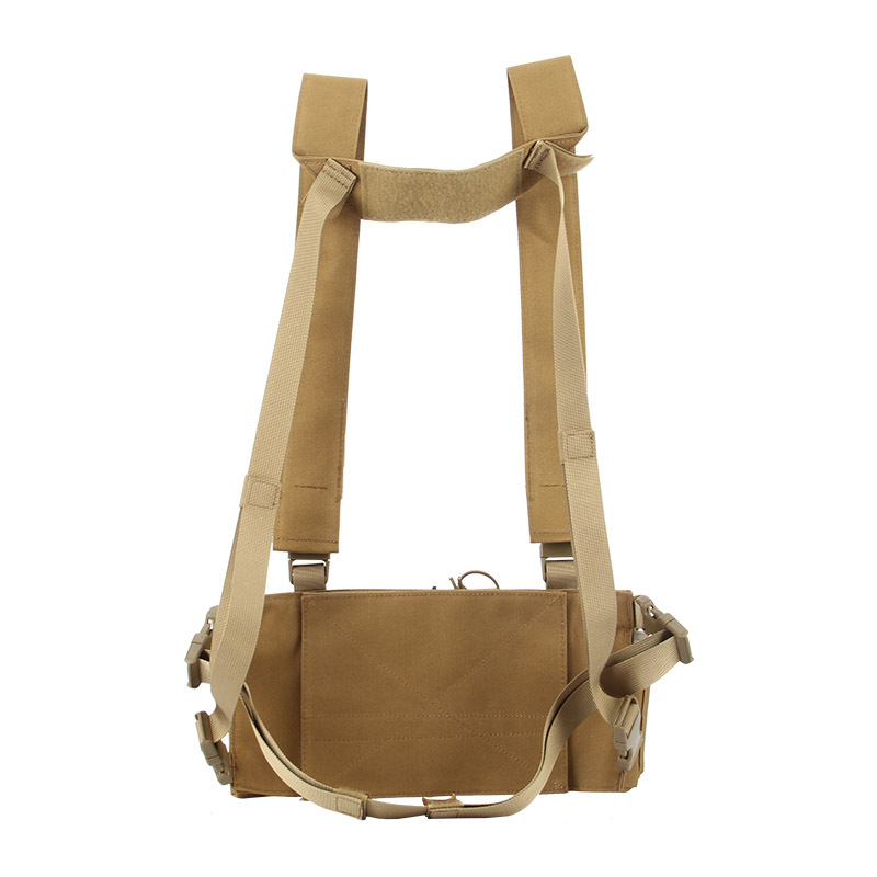 Mege Tactical Chest Rig Bag Radio Harness Front Pouch Holster Military Vest Rig Bag Airsoft Functional Two Way Radio Waist Pouch