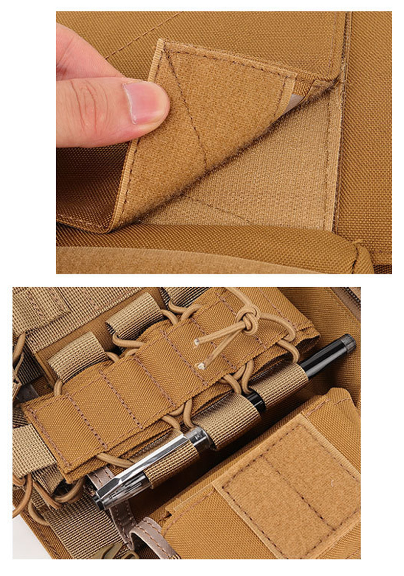 Mege Tactical Chest Rig Bag Radio Harness Front Pouch Holster Military Vest Rig Bag Airsoft Functional Two Way Radio Waist Pouch