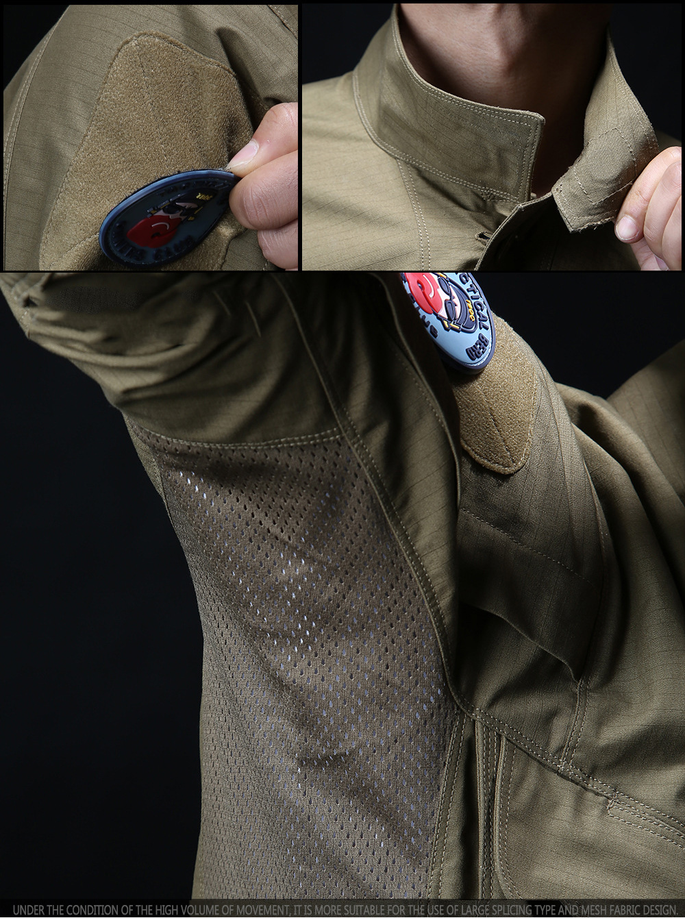 MEGE Brand Tactical Jacket Shirt Military Army Clothing Camouflage Multi Pockets Spring Summer Male Combat Outwear Rip stop