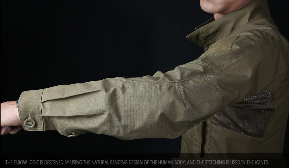 MEGE Brand Tactical Jacket Shirt Military Army Clothing Camouflage Multi Pockets Spring Summer Male Combat Outwear Rip stop