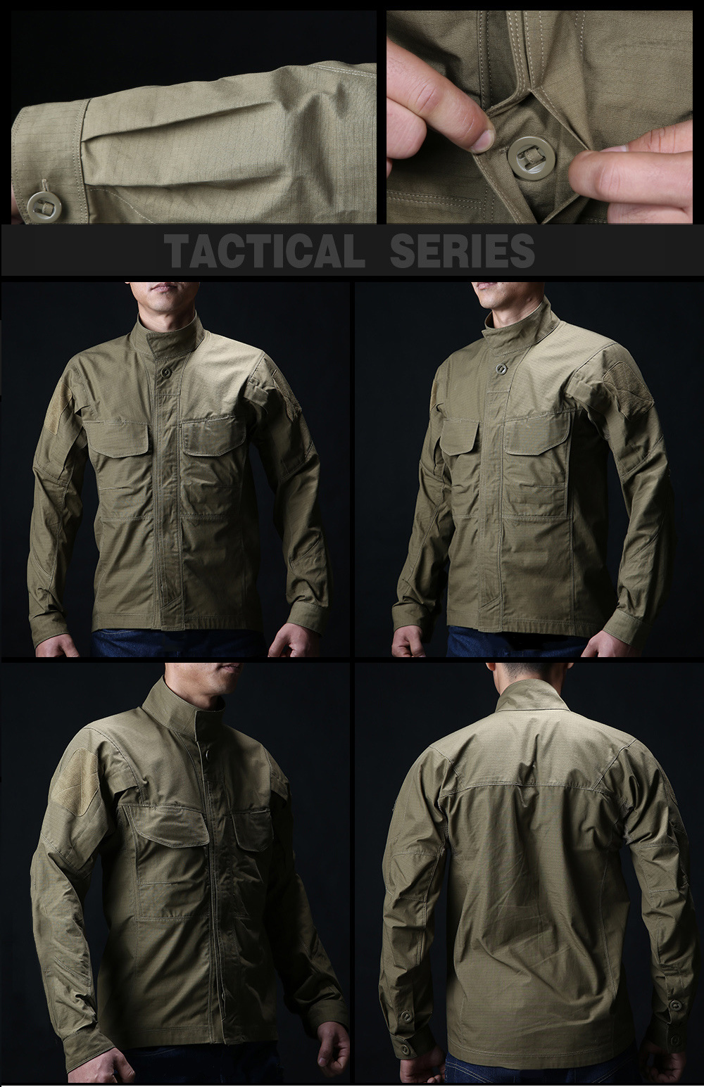 MEGE Brand Tactical Jacket Shirt Military Army Clothing Camouflage Multi Pockets Spring Summer Male Combat Outwear Rip stop