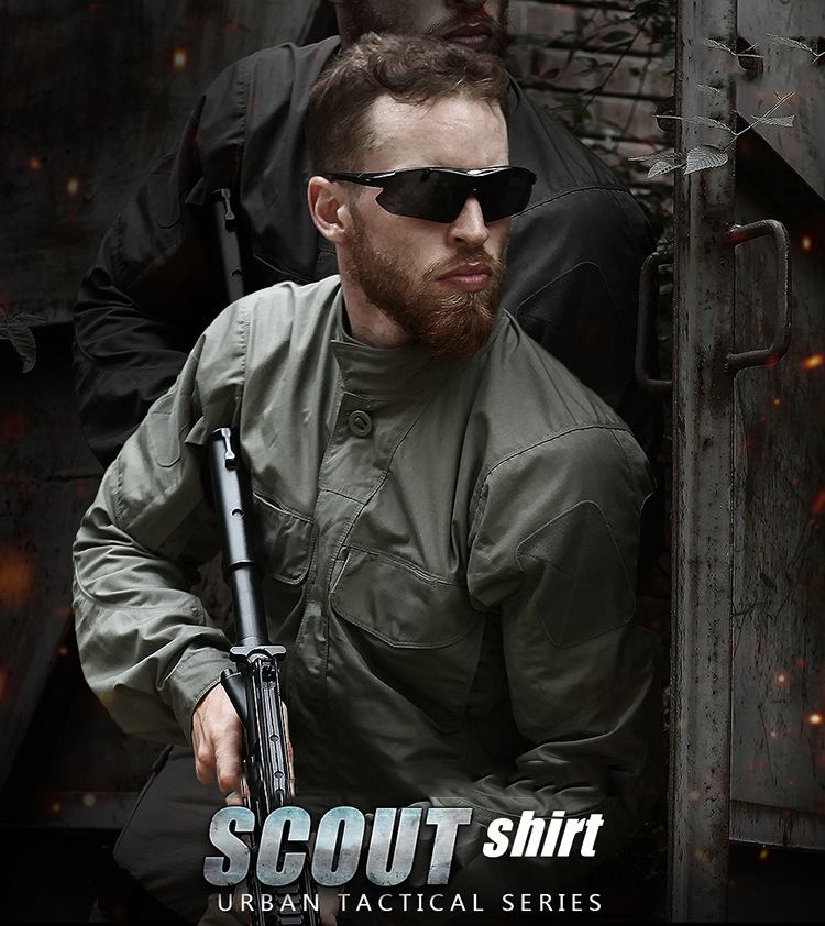 MEGE Brand Tactical Jacket Shirt Military Army Clothing Camouflage Multi Pockets Spring Summer Male Combat Outwear Rip stop