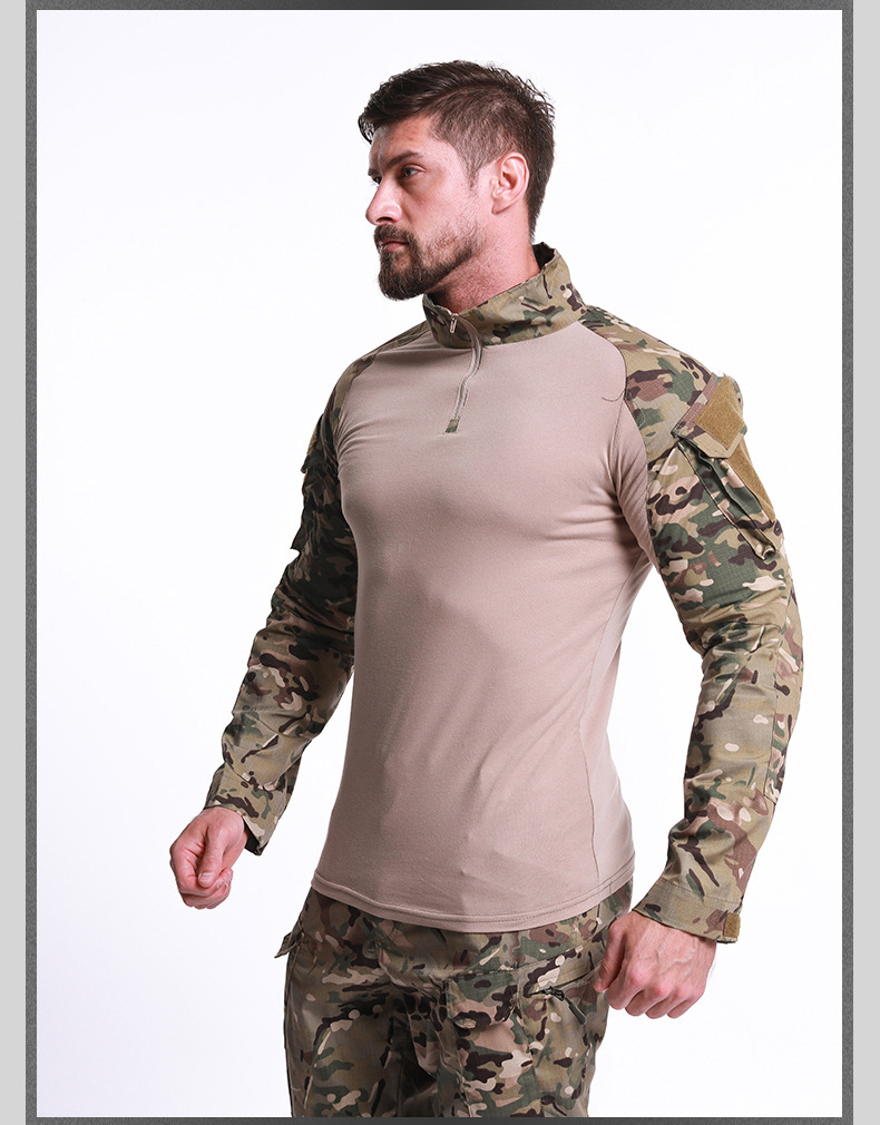 Mege Tactical Shirt Camouflage Army Military Battle Combat Shirt Airsoft Paintball Camisa Militar Special Forces Costume Plusize