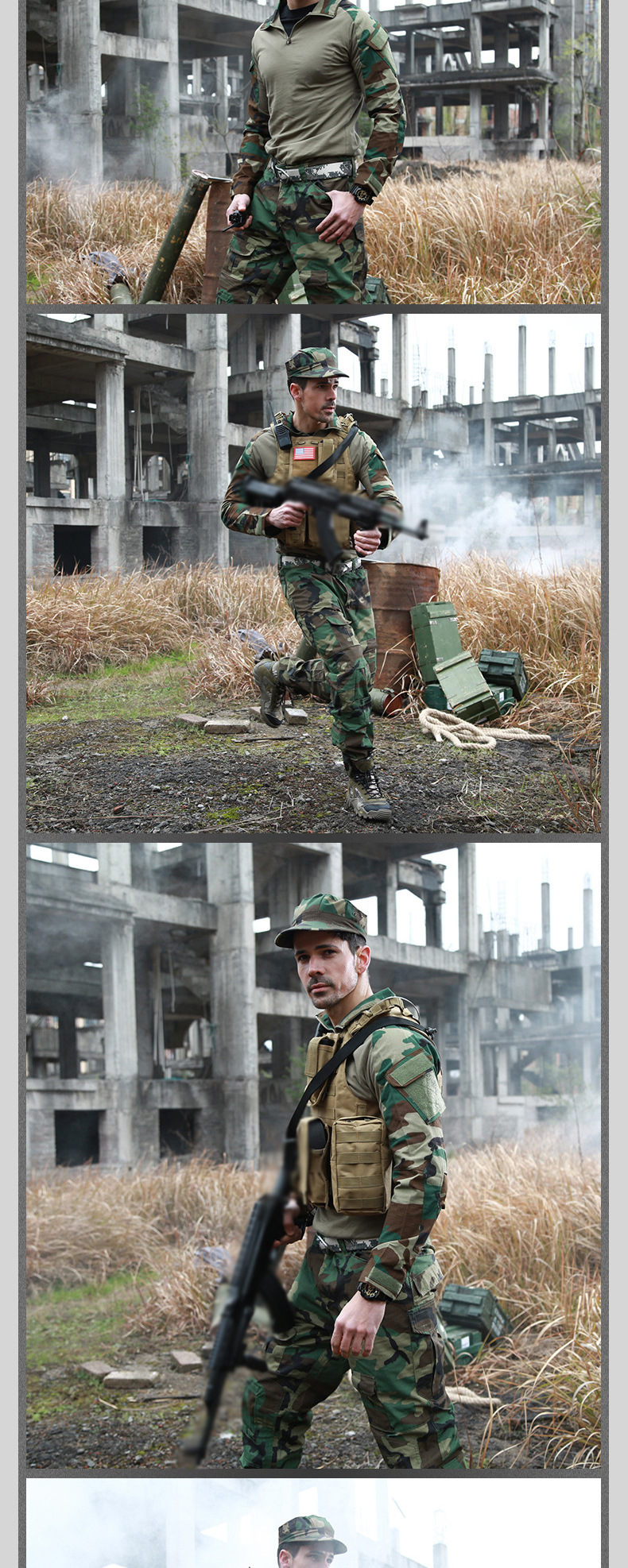 Mege Tactical Shirt Camouflage Army Military Battle Combat Shirt Airsoft Paintball Camisa Militar Special Forces Costume Plusize