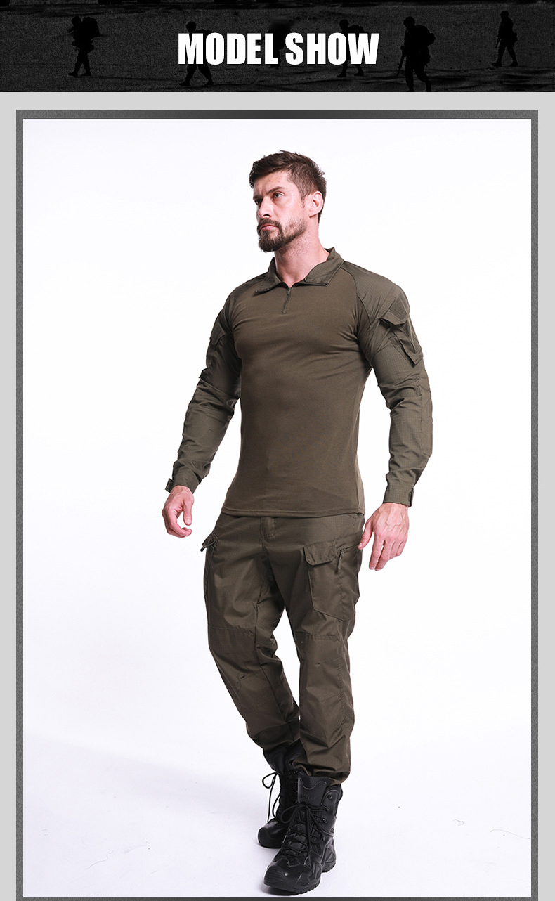 Mege Tactical Shirt Camouflage Army Military Battle Combat Shirt Airsoft Paintball Camisa Militar Special Forces Costume Plusize