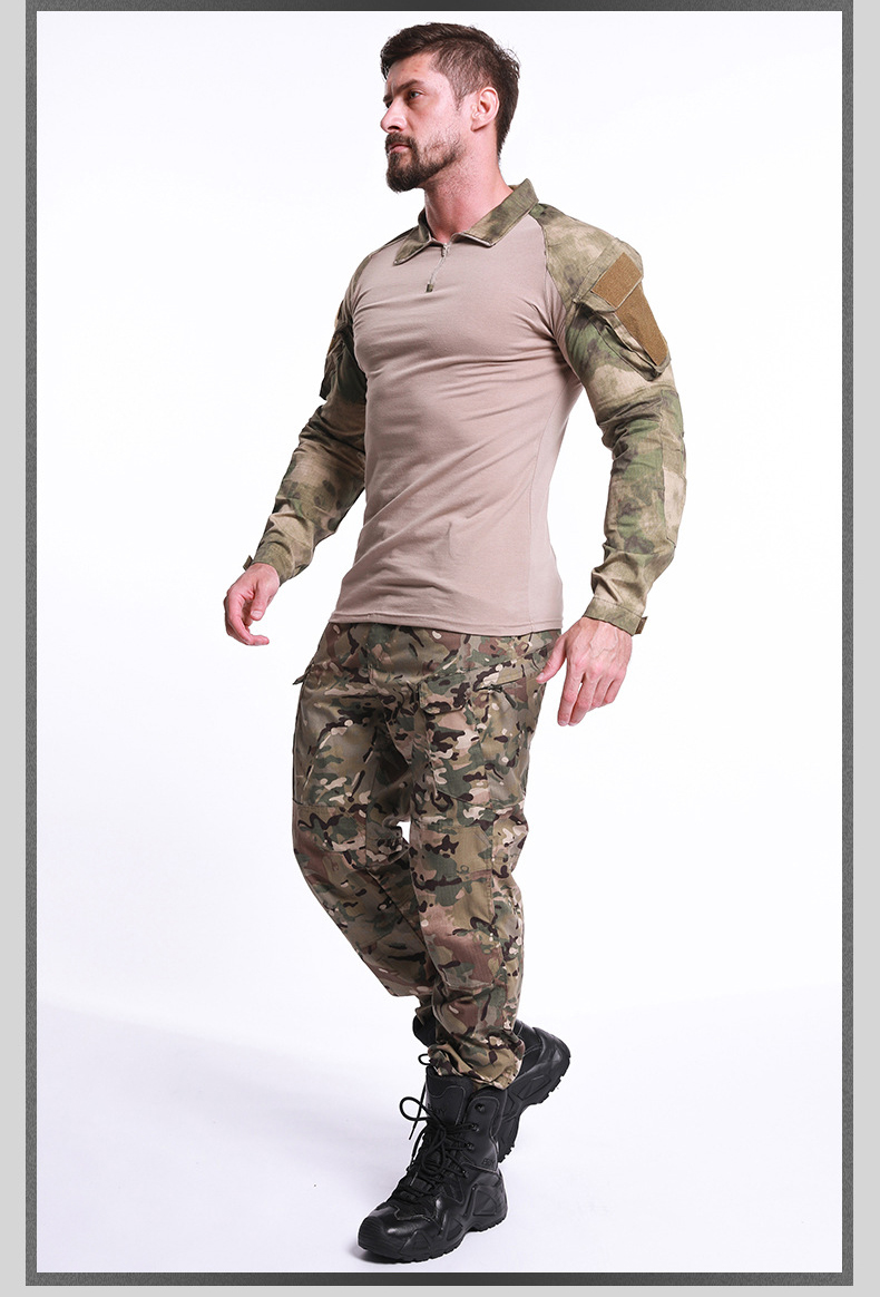 Mege Tactical Shirt Camouflage Army Military Battle Combat Shirt Airsoft Paintball Camisa Militar Special Forces Costume Plusize