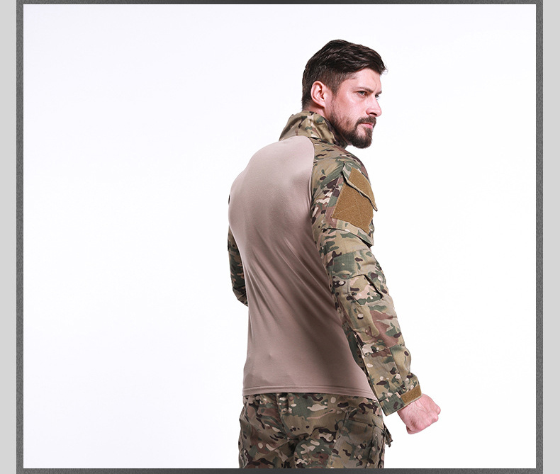 Mege Tactical Shirt Camouflage Army Military Battle Combat Shirt Airsoft Paintball Camisa Militar Special Forces Costume Plusize