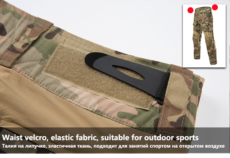 Mege Tactical Military Shooting Uniform Set Camouflage G3 Combat Shirts Cargo Pants With Knee Pads Airsoft Paintball Clothing