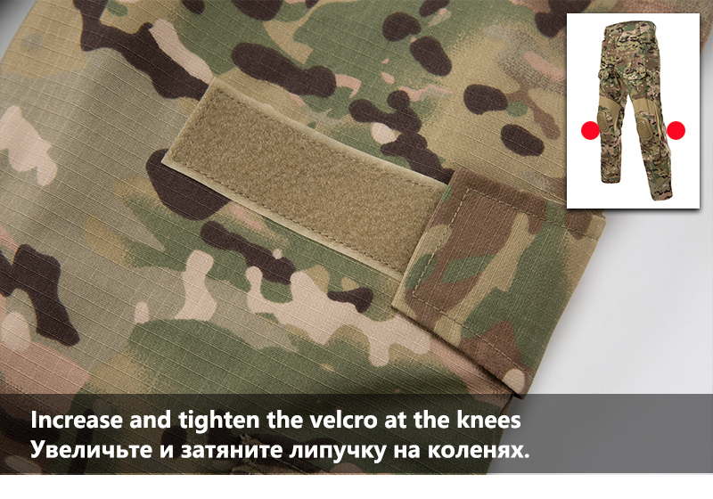 Mege Tactical Military Shooting Uniform Set Camouflage G3 Combat Shirts Cargo Pants With Knee Pads Airsoft Paintball Clothing