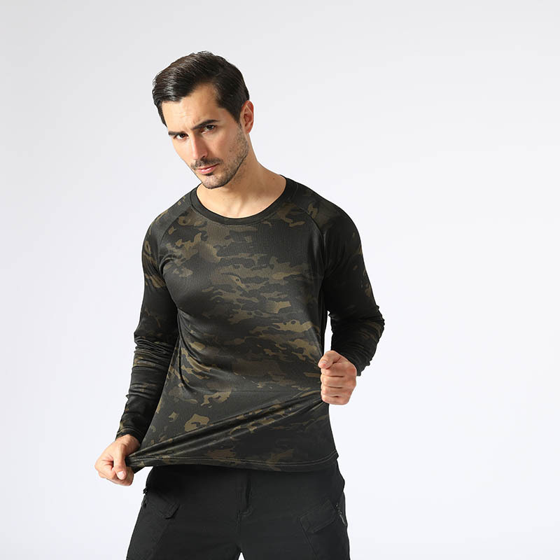 Mege Tactical Camouflage T-shirt Men Long Sleeve Camisa masculina Quick Dry Outdoor Military Airsoft Paintball Training Clothing Mege Tactical Camouflage T-shirt Men Long Sleeve Camisa masculina Quick Dry Outdoor Military Airsoft Paintball Training Clothing