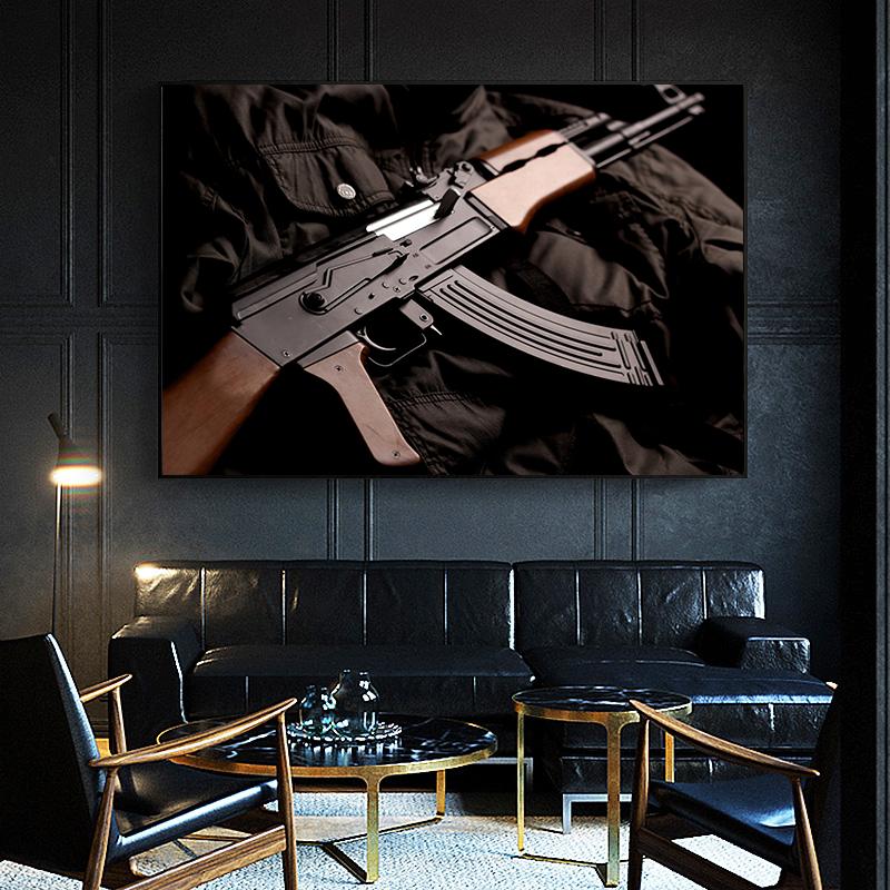 AK47 RPG Pistol Russian Weapon Chart Canvas Prints Painting Posters Wall Art Pictures For Living Room Decoratio Free shipping AK47 RPG Pistol Russian Weapon Chart Canvas Prints Painting Posters Wall Art Pictures For Living Room Decoratio Free shipping