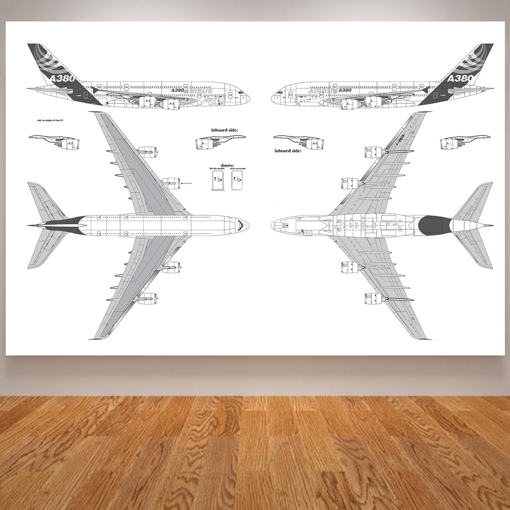 Free shipping Vintage Airplane Posters And Prints Airplane Nursery Decoration Kids Room Wall Art Canvas Painting Pictures Decor