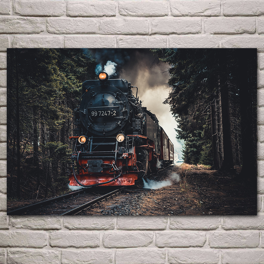 Classical Steam Locomotive Canvas Painting Posters and Prints Wall Art Trains Pictures for Living Room Home Decor Cuadros Classical Steam Locomotive Canvas Painting Posters and Prints Wall Art Trains Pictures for Living Room Home Decor Cuadros