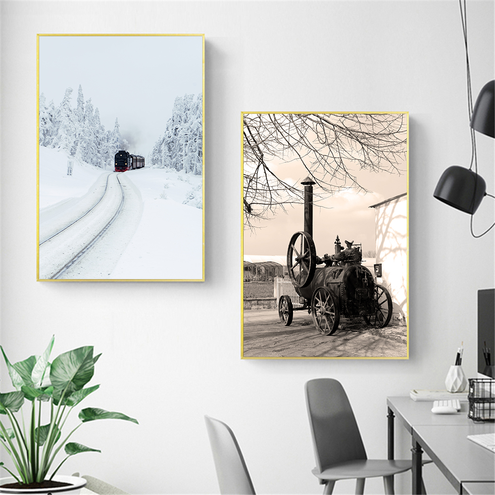 Classical Steam Locomotive Canvas Painting Posters and Prints Wall Art Trains Pictures for Living Room Home Decor Cuadros Classical Steam Locomotive Canvas Painting Posters and Prints Wall Art Trains Pictures for Living Room Home Decor Cuadros