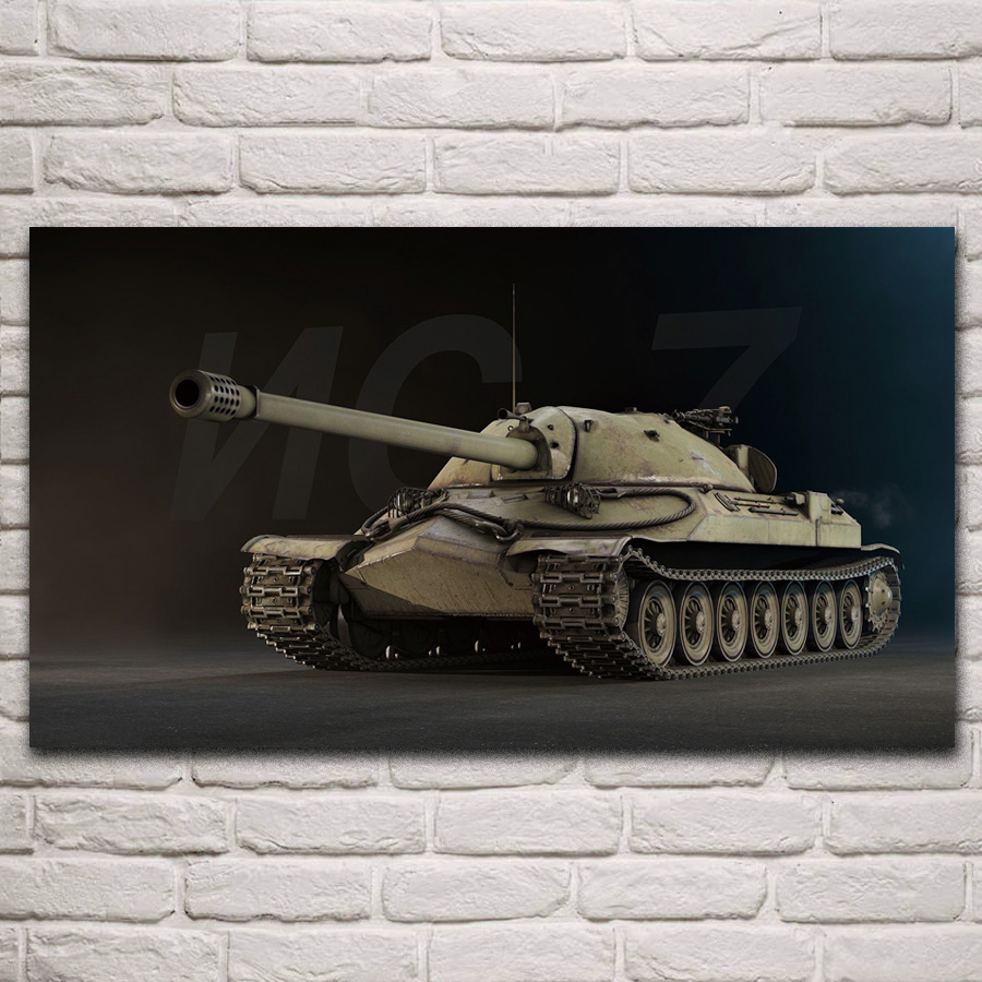 Super battle tank IS 7 fantasy artwork fabric posters on the wall picture home art living room decoration KP380 Super battle tank IS 7 fantasy artwork fabric posters on the wall picture home art living room decoration KP380