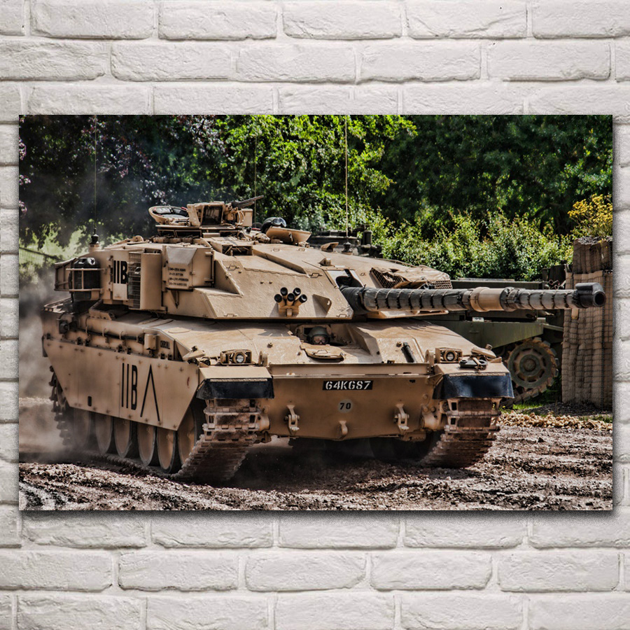 Challenger 1 battle tanks british military fanart fabric posters on the wall picture home art living room decoration KN575