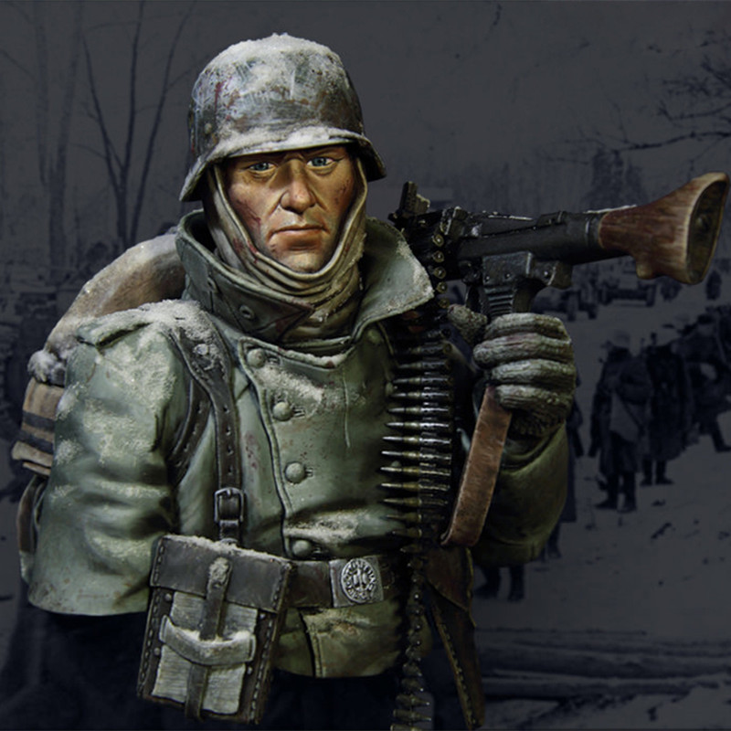 model kit resin kit machine gunner winter Germany X-102