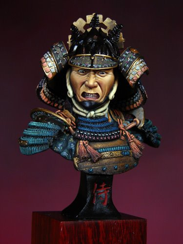 Samurai 1:10 Scale Bust Figure Unfinished - Military Shopping