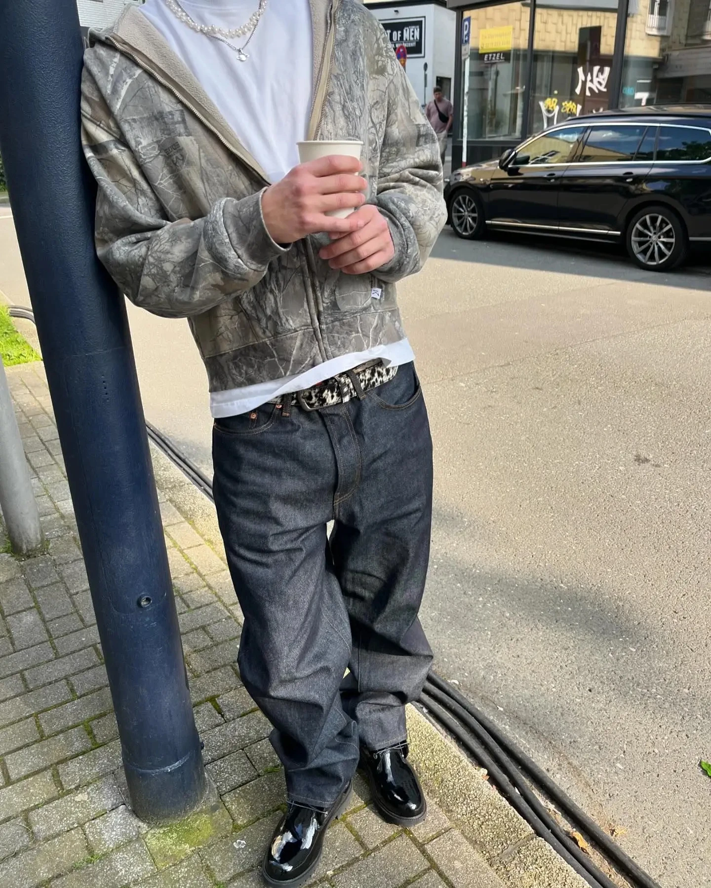 Y2K Retro Hoodie Men Printed Camouflage Pattern Pullover Sweatshirts High Street Hip Hop Streetwear Oversized Unisex Camo Hoodie