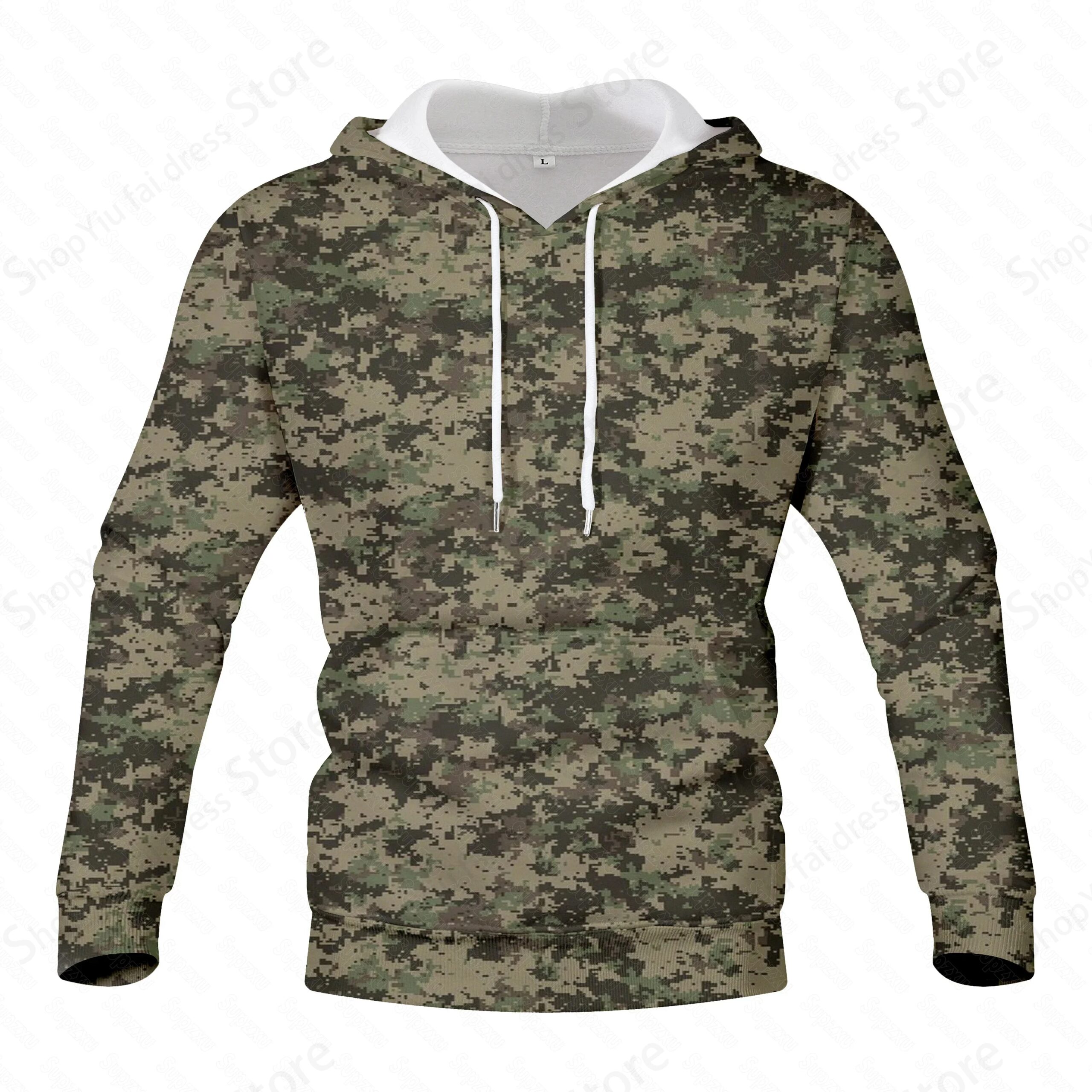 Camouflage 3d Print Hoodie Men Women Fashion Outdoors Hoodies Boy Coat Women Sweats Men Clothes Camo Tracksuit Hunting Jackets