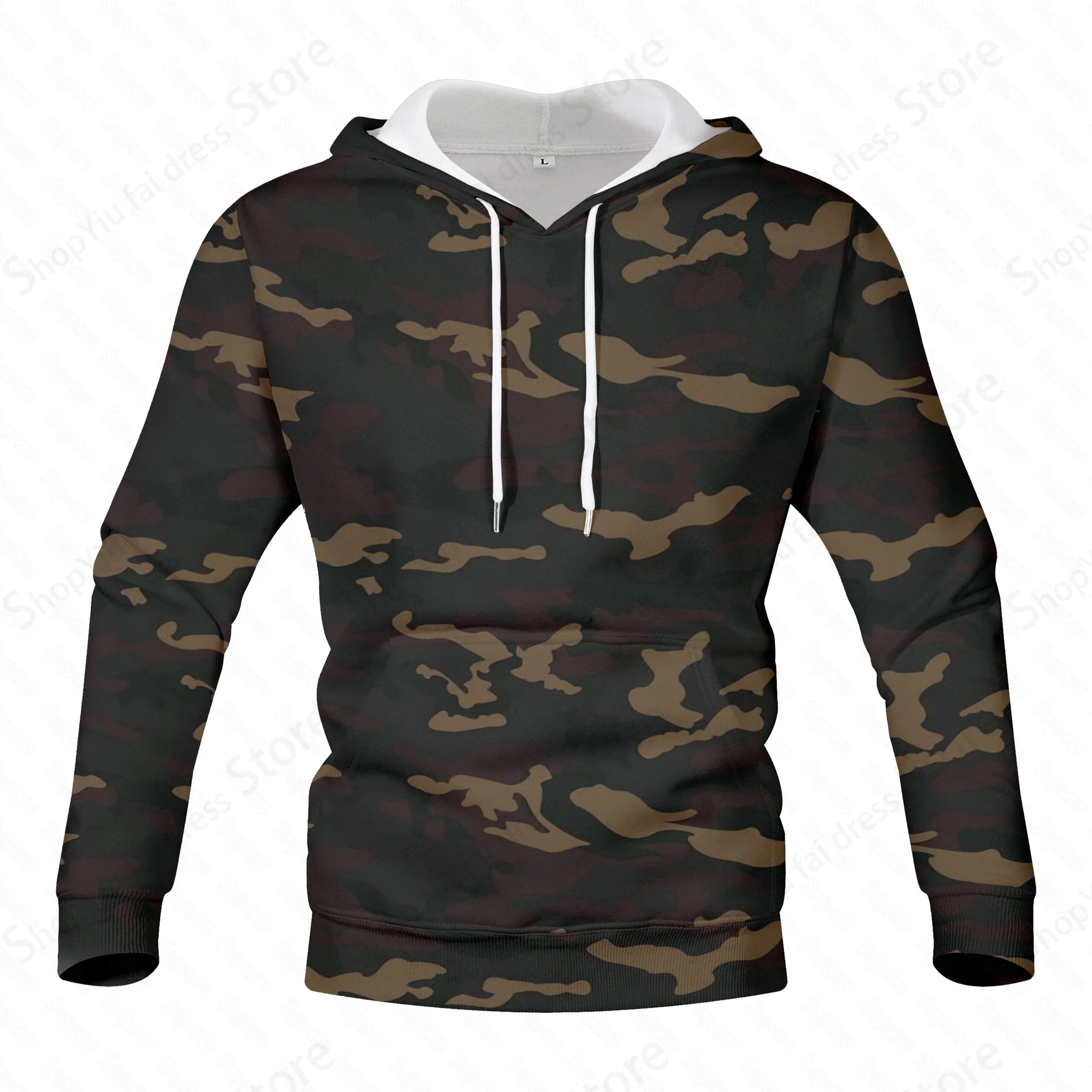 Camouflage 3d Print Hoodie Men Women Fashion Outdoors Hoodies Boy Coat Women Sweats Men Clothes Camo Tracksuit Hunting Jackets