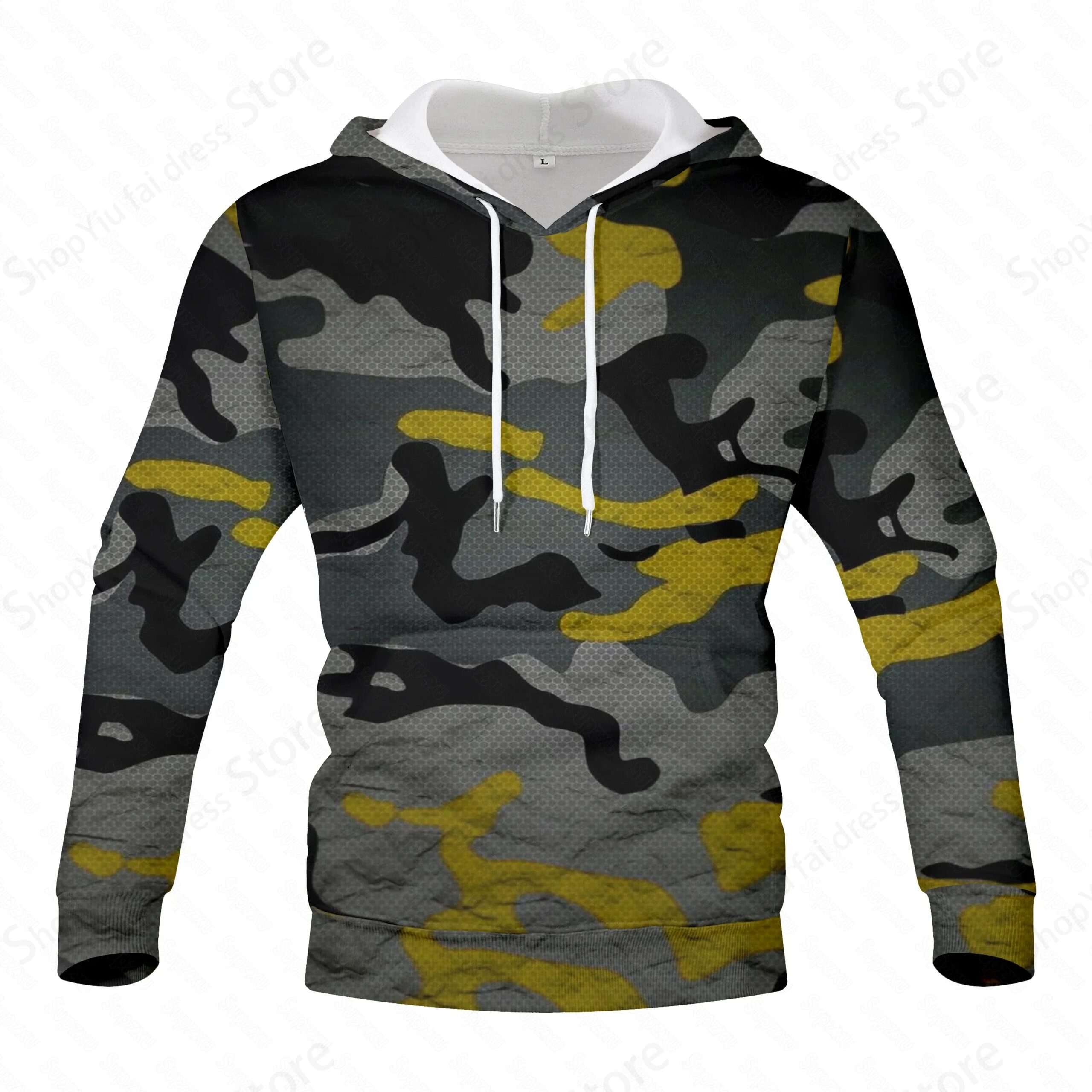 Camouflage 3d Print Hoodie Men Women Fashion Outdoors Hoodies Boy Coat Women Sweats Men Clothes Camo Tracksuit Hunting Jackets
