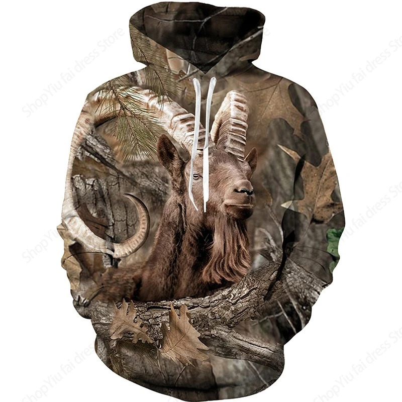 Hunting Animal 3d Print Hoodie Men Women Fashion Outdoor Hoodies Camouflage Sweatshirt Boy Coats Women Sweat Wild Deer Tracksuit