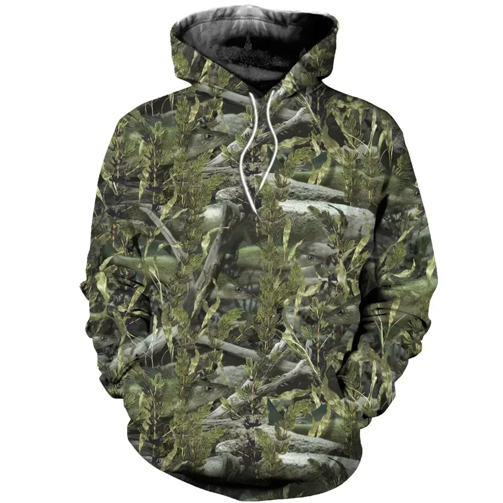 2021 Spring And Autumn Maple Leaves Camouflage 3D Hoodies Men Women Outdoor Fishing Camping Hunting Clothing Unisex Hooded Coats