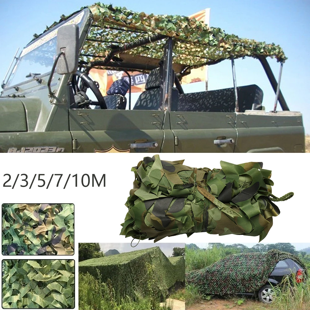 Camouflage Net Polyester Hunting Cover Flame Retardant Camo Netting Privacy Forest Landscape Shade Net for Outdoor Military Game Camouflage Net Polyester Hunting Cover Flame Retardant Camo Netting Privacy Forest Landscape Shade Net for Outdoor Military Game