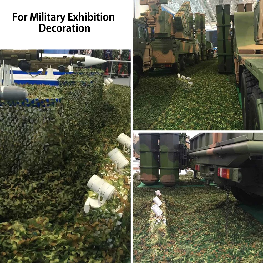 Camouflage Net Polyester Hunting Cover Flame Retardant Camo Netting Privacy Forest Landscape Shade Net for Outdoor Military Game Camouflage Net Polyester Hunting Cover Flame Retardant Camo Netting Privacy Forest Landscape Shade Net for Outdoor Military Game