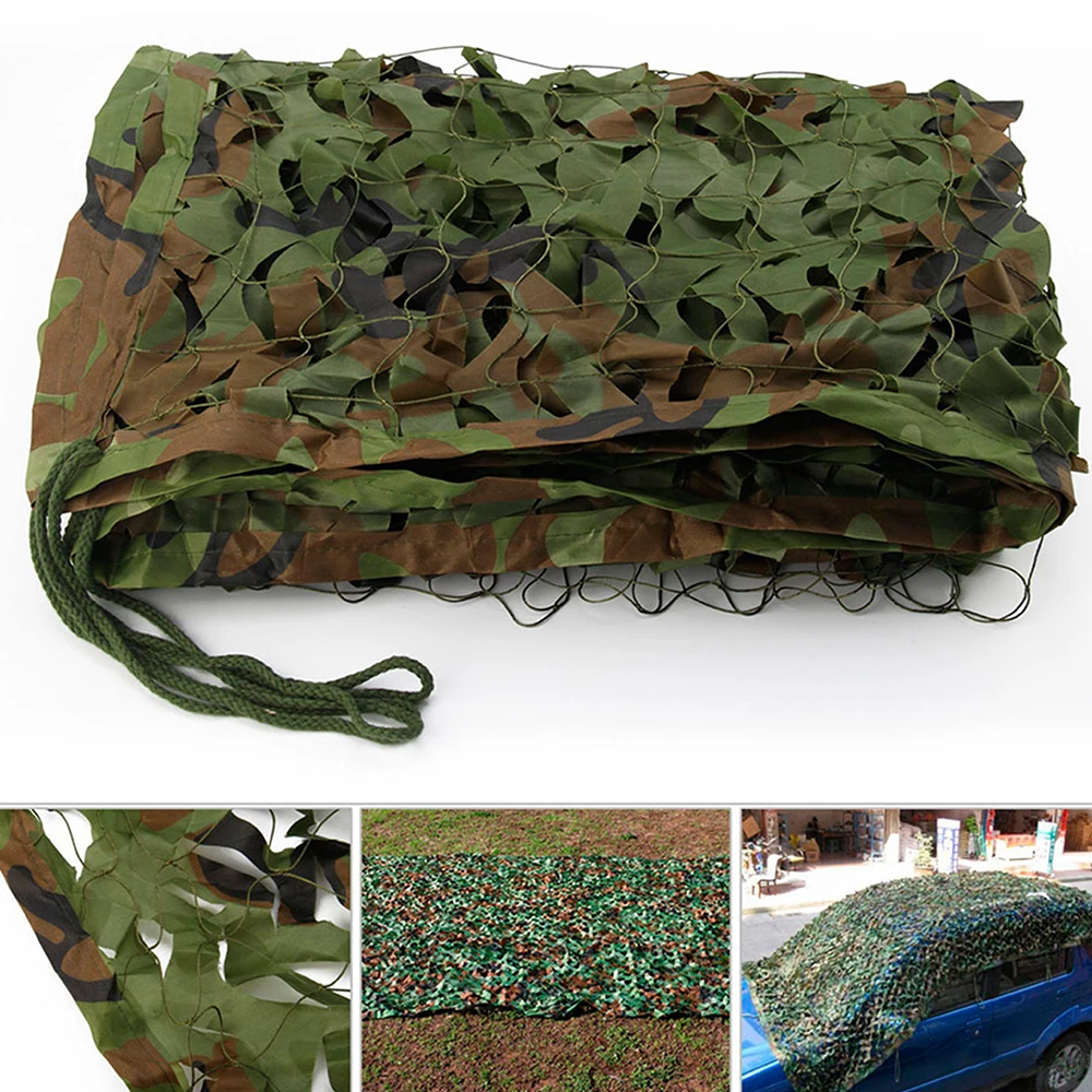 Camouflage Net Polyester Hunting Cover Flame Retardant Camo Netting Privacy Forest Landscape Shade Net for Outdoor Military Game Camouflage Net Polyester Hunting Cover Flame Retardant Camo Netting Privacy Forest Landscape Shade Net for Outdoor Military Game