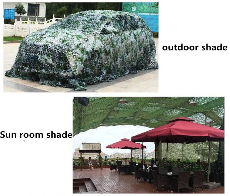 1.5*4M Camouflage Net Hunting Blind Camping Tent 150D Polyester Sun Shelter Car Cover Outdoor Camping Hunting Fishing SunShade