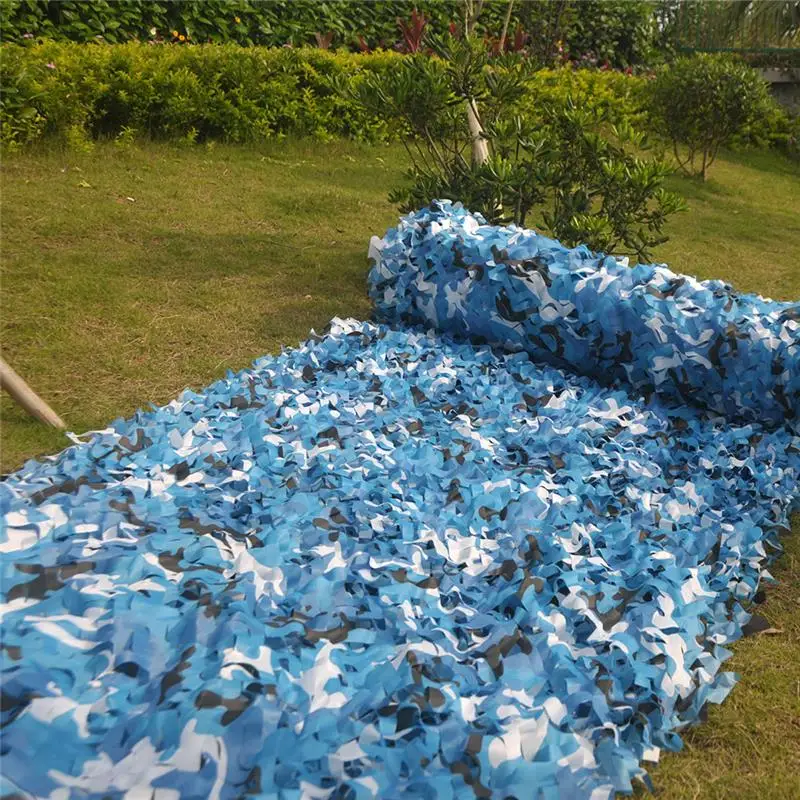 1.5*4M Camouflage Net Hunting Blind Camping Tent 150D Polyester Sun Shelter Car Cover Outdoor Camping Hunting Fishing SunShade