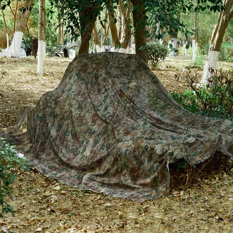 300D Camo Quiet Mesh Outdoor Camouflage Netting for Hunting Sunshade Anti-bird Camping Concealment Shooting Blindfold Decoration 300D Camo Quiet Mesh Outdoor Camouflage Netting for Hunting Sunshade Anti-bird Camping Concealment Shooting Blindfold Decoration