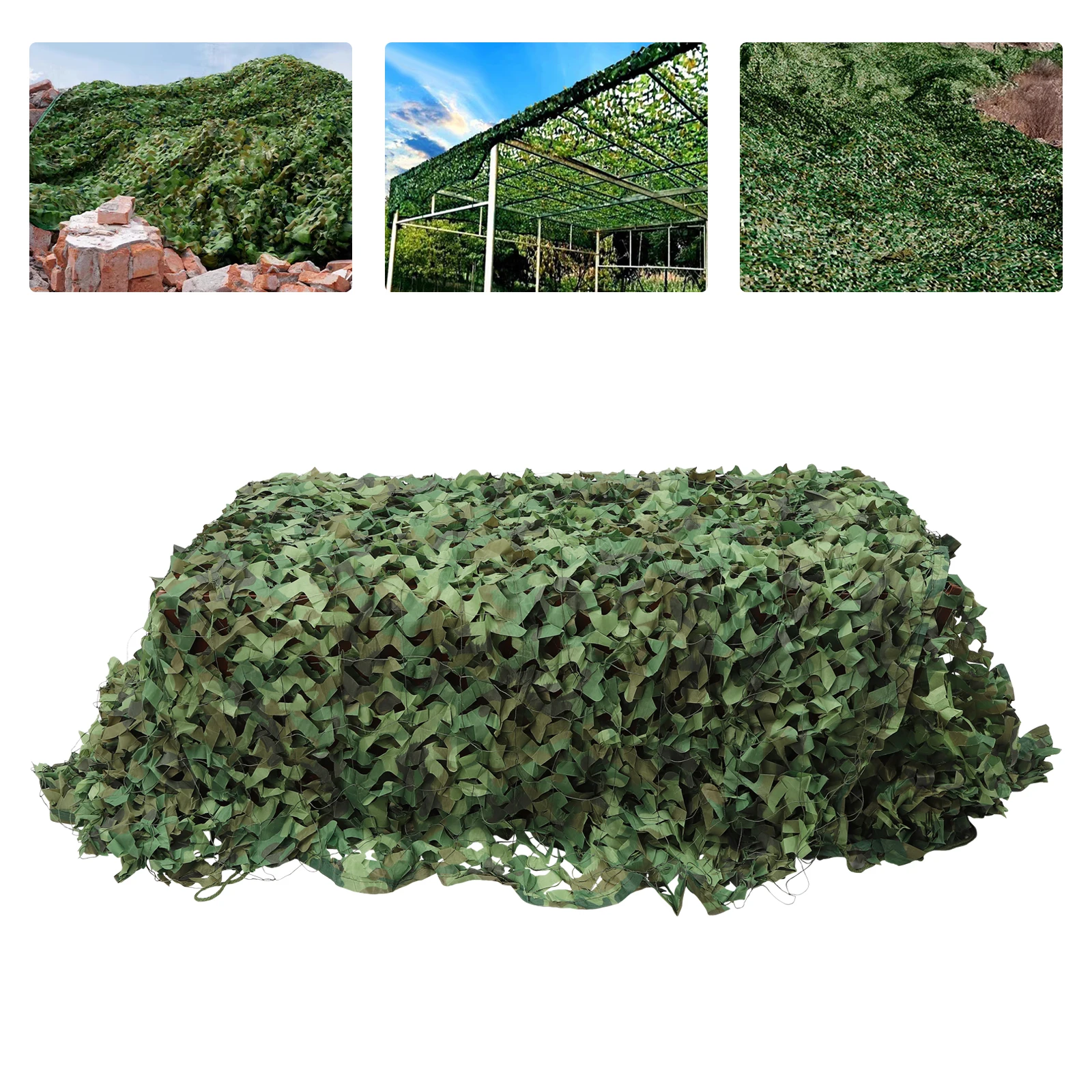 3*5M Camo Netting, Camouflage Net Blinds Great for Sunshade Camping Shooting Hunting etc.