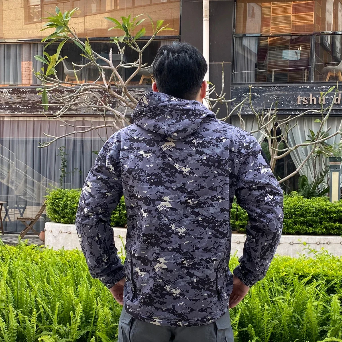 Hiking Jackets Autumn Men's Camouflage Fleece Jackets Tactical Clothing 2024 Men Camouflage Windbreakers