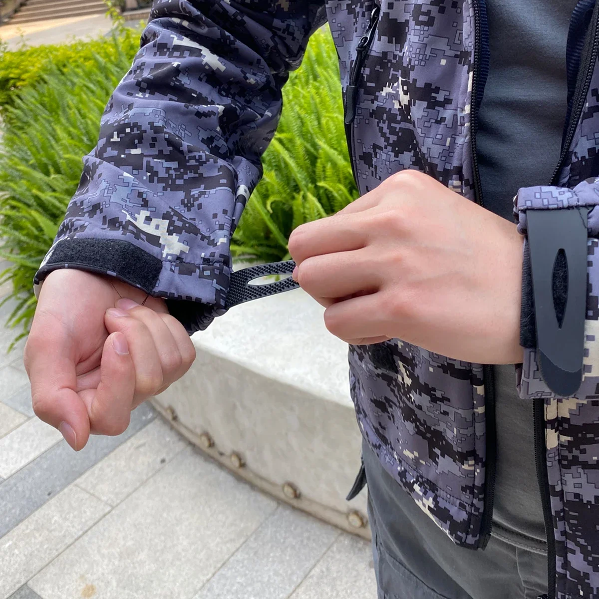 Hiking Jackets Autumn Men's Camouflage Fleece Jackets Tactical Clothing 2024 Men Camouflage Windbreakers