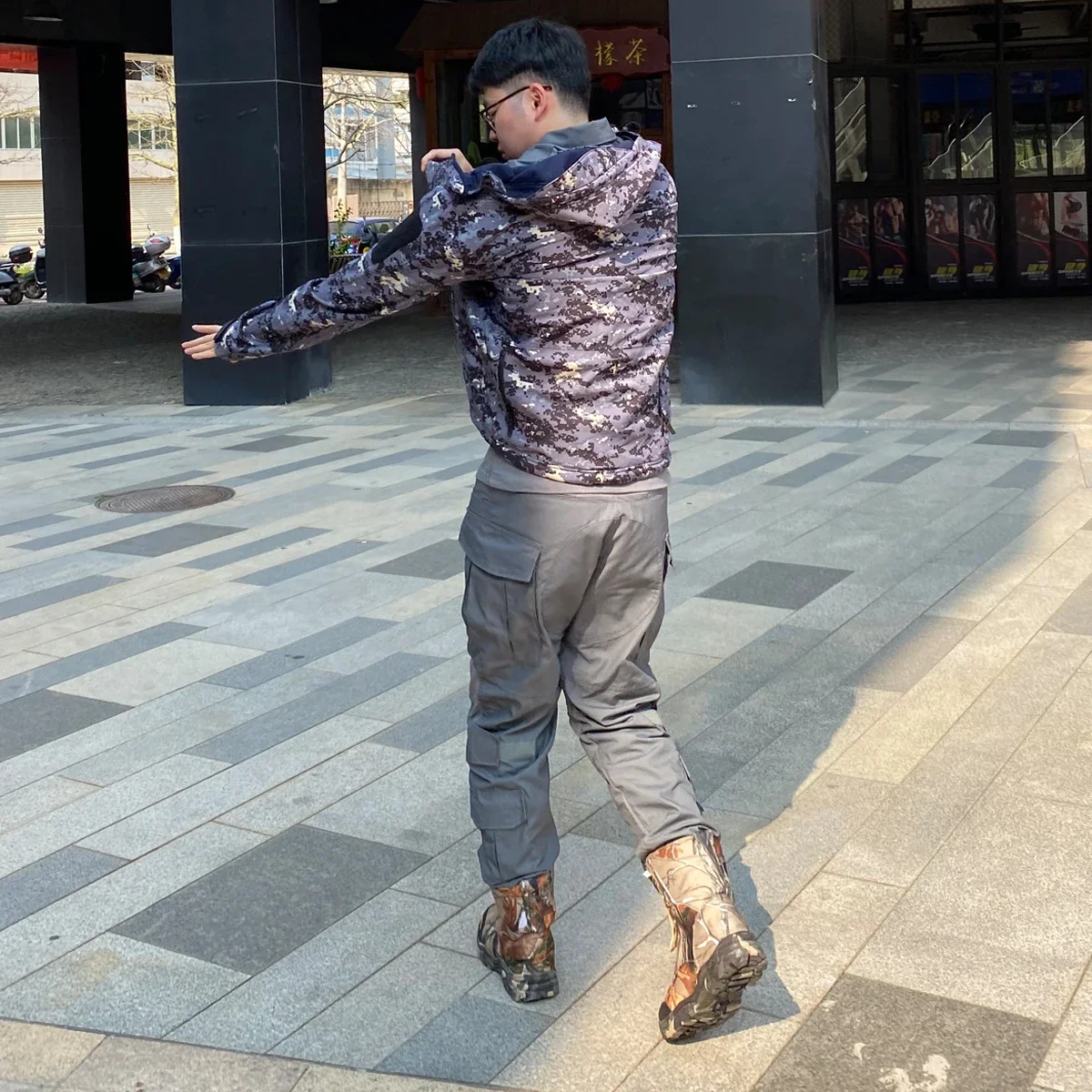 Hiking Jackets Autumn Men's Camouflage Fleece Jackets Tactical Clothing 2024 Men Camouflage Windbreakers