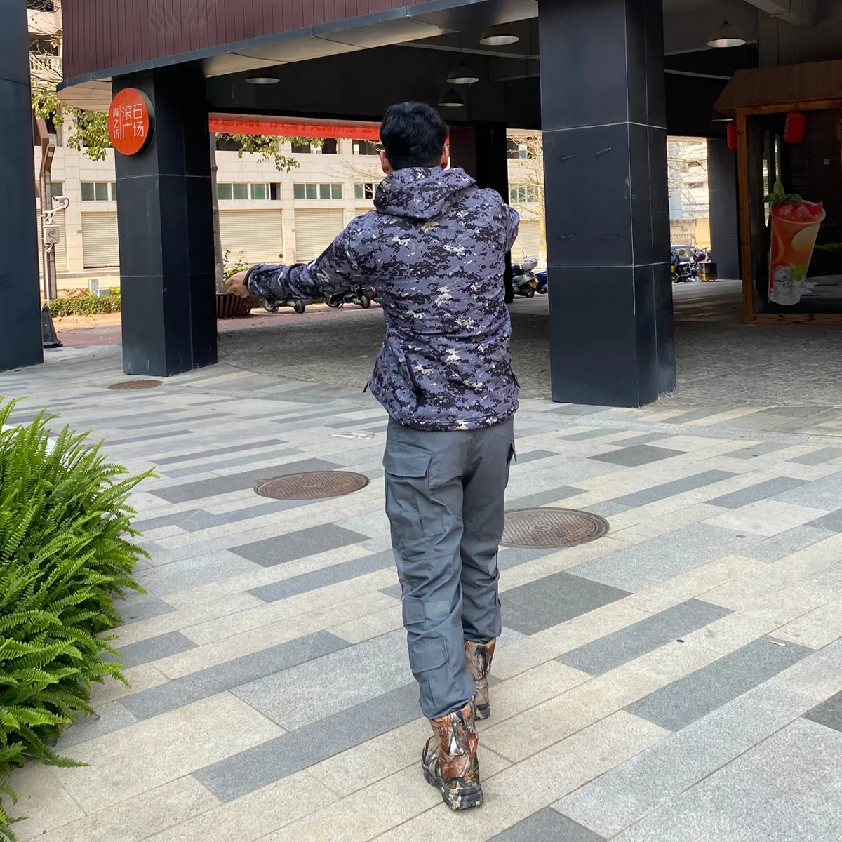 Hiking Jackets Autumn Men's Camouflage Fleece Jackets Tactical Clothing 2024 Men Camouflage Windbreakers