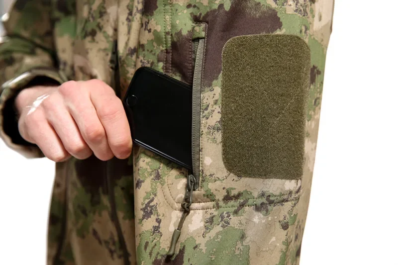 Hiking Jackets Autumn Men's Camouflage Fleece Jackets Tactical Clothing 2024 Men Camouflage Windbreakers