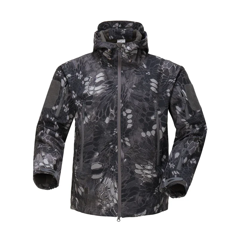Hiking Jackets Autumn Men's Camouflage Fleece Jackets Tactical Clothing 2024 Men Camouflage Windbreakers