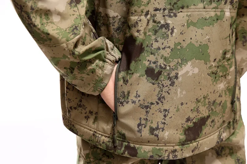 Hiking Jackets Autumn Men's Camouflage Fleece Jackets Tactical Clothing 2024 Men Camouflage Windbreakers