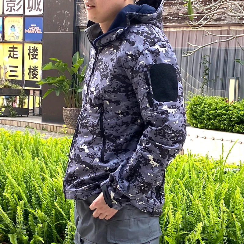 Shark Skin Soft Shell Tactical Jacket Waterproof Windbreaker Fleece Coat Hunt Clothes Camouflage New Hiking Jacket Shark Skin Soft Shell Tactical Jacket Waterproof Windbreaker Fleece Coat Hunt Clothes Camouflage New Hiking Jacket