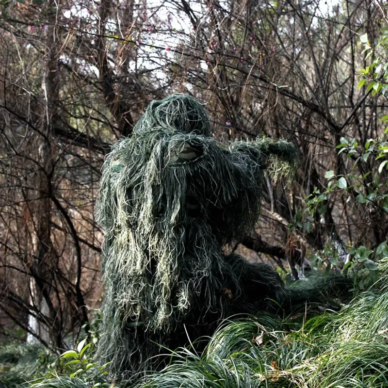 Camouflage suit 3D withered grass Ghillie set, 5-piece hunting suit hunting suit set Camouflage suit 3D withered grass Ghillie set, 5-piece hunting suit hunting suit set