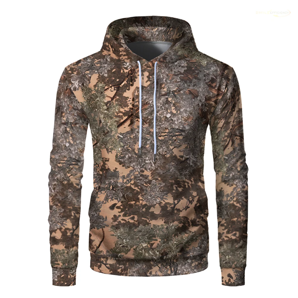Hunting Camouflage Hoodie Unisex Breathable Camping Oversized Jungle Camo Sweatshirts Casual Hunter Outdoor Sports Mens Clothes