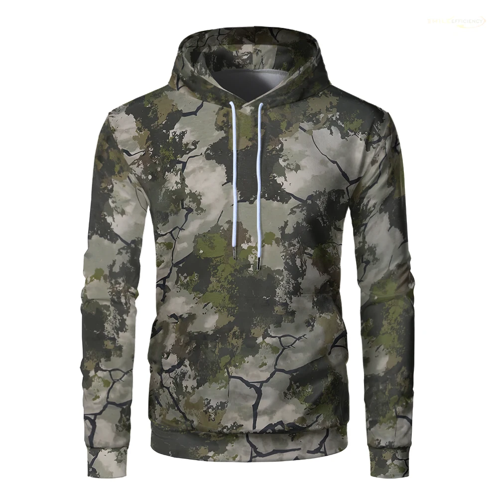Hunting Camouflage Hoodie Unisex Breathable Camping Oversized Jungle Camo Sweatshirts Casual Hunter Outdoor Sports Mens Clothes
