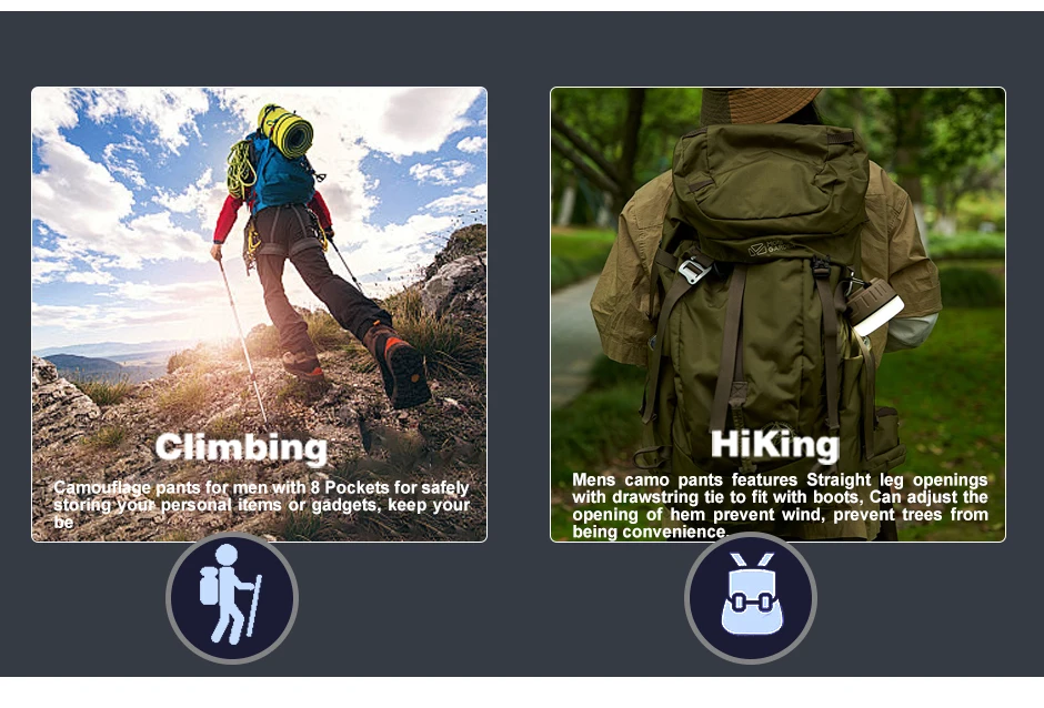 AKARMYMen's Camouflage Cargo Pants - Multi Flap Pockets, Loose Fit for Outdoor Work and Anti scratch STRAIGHT(no belt) AKARMYMen's Camouflage Cargo Pants - Multi Flap Pockets, Loose Fit for Outdoor Work and Anti scratch STRAIGHT(no belt)